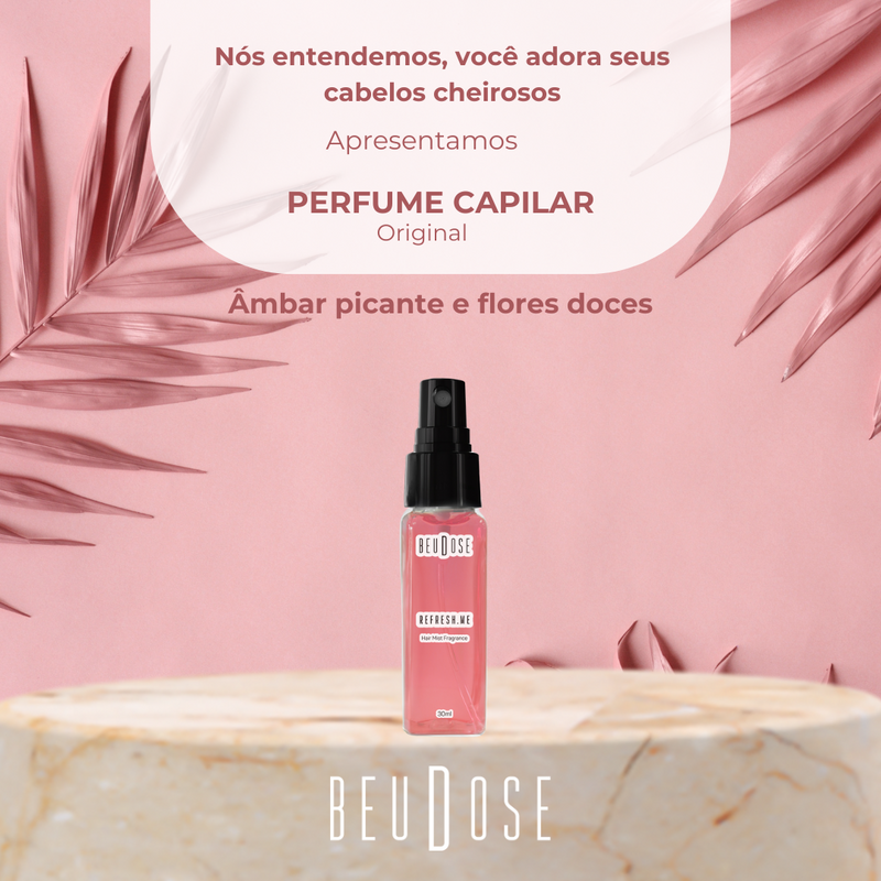 Perfume Capilar Refresh.Me Hair Mist Fragrance 30ml - Fragrância e Frescor para Cabelos